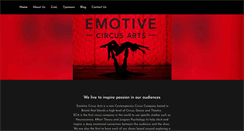 Desktop Screenshot of emotivecircusarts.com