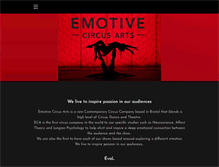 Tablet Screenshot of emotivecircusarts.com